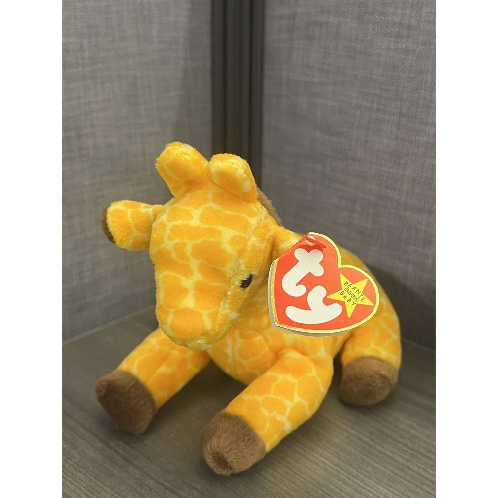 May 19,‎ 1995 Ty Original Beanie Babies TWIGS The Giraffe PVC PELLETS With Tags